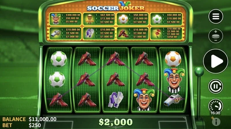 Soccer Joker - vinnande kombination på hjulen